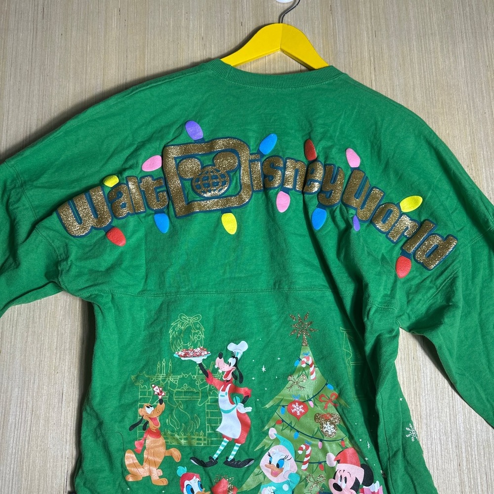 Walt Disney World Long Sleeve T-Shirt Mens Small Green Spirit Jersey Graphic - Picture 11 of 14